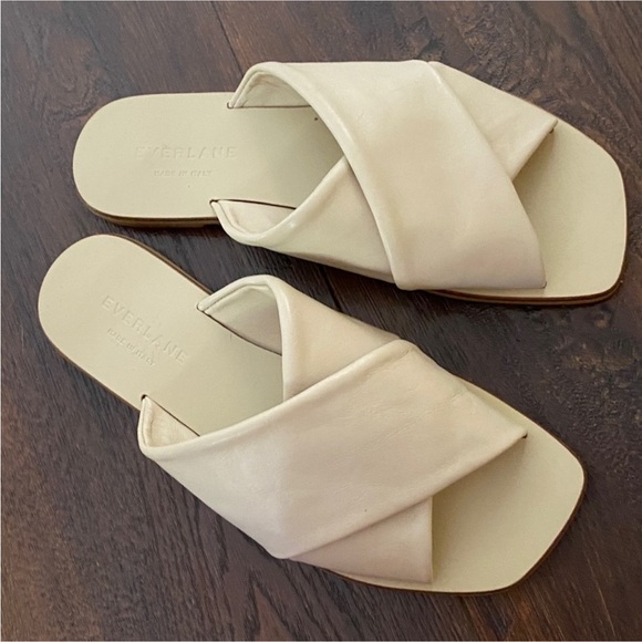 Everlane Shoes The Day Crossover Cream Sandals New size 5 - Picture 5 of 9